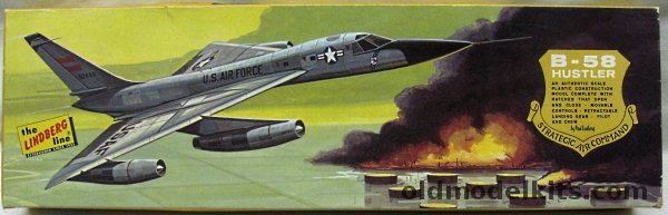 Lindberg 1/64 Convair B-58 Hustler, 578-200 plastic model kit